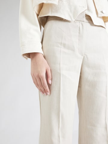 FIVEUNITS Flared Pleated Pants 'Olivia' in Beige