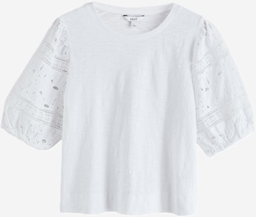 T-shirt Next en blanc : devant