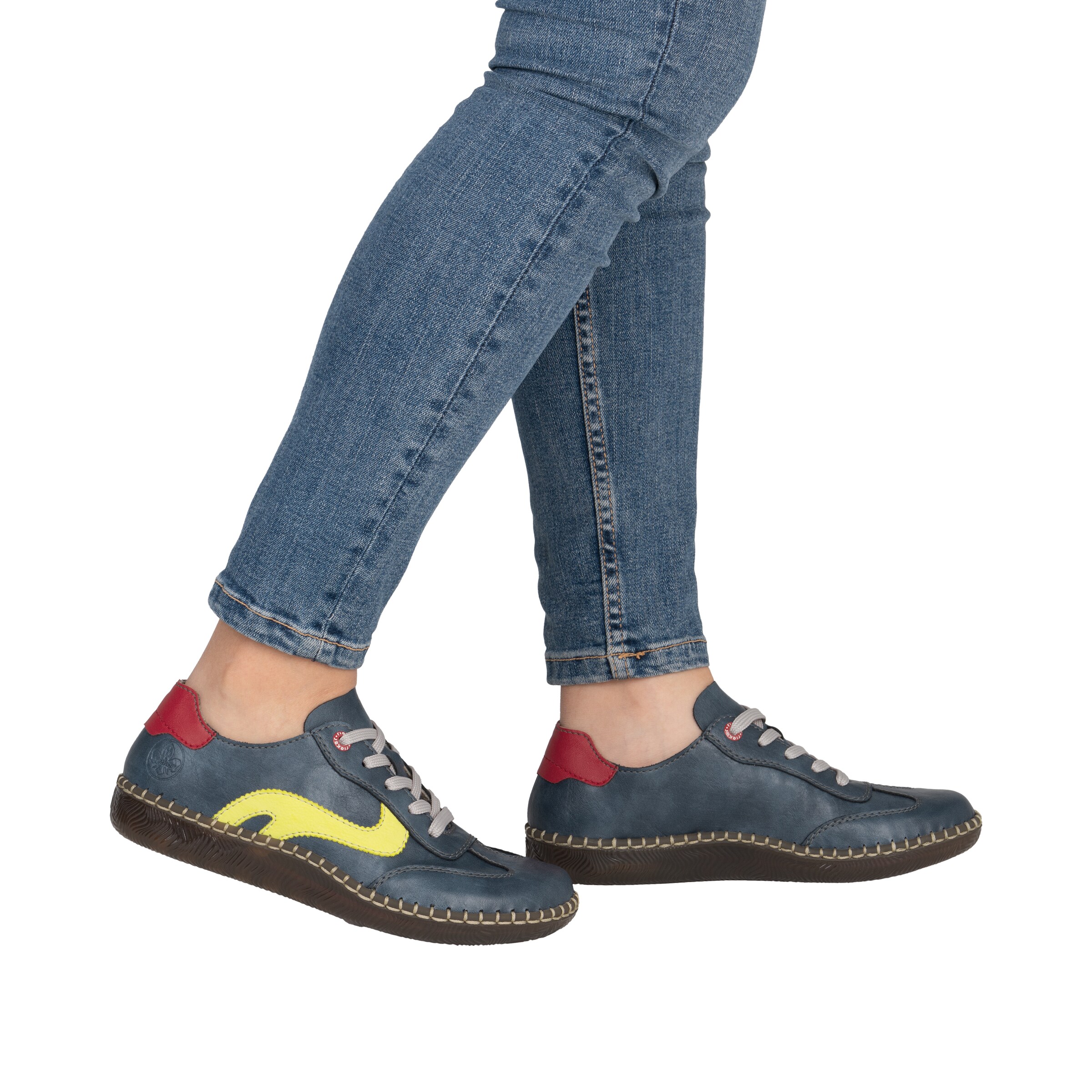 Chaussure à lacets 'N2400' Rieker en bleu : devant