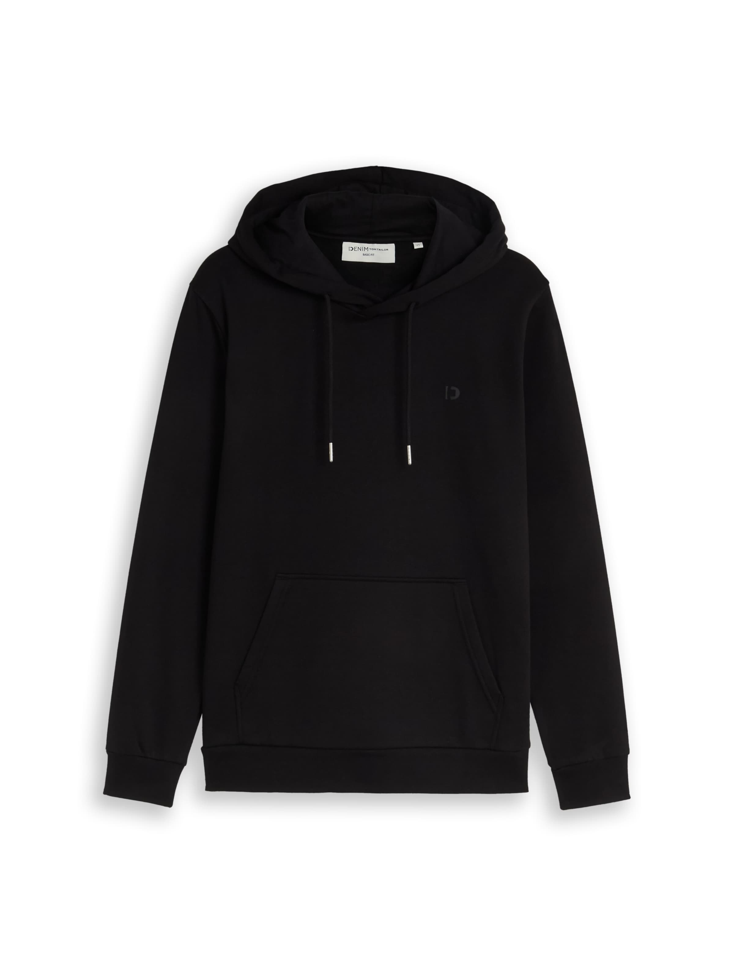 TOM TAILOR DENIM Sweatshirt in Schwarz: Vorderseite