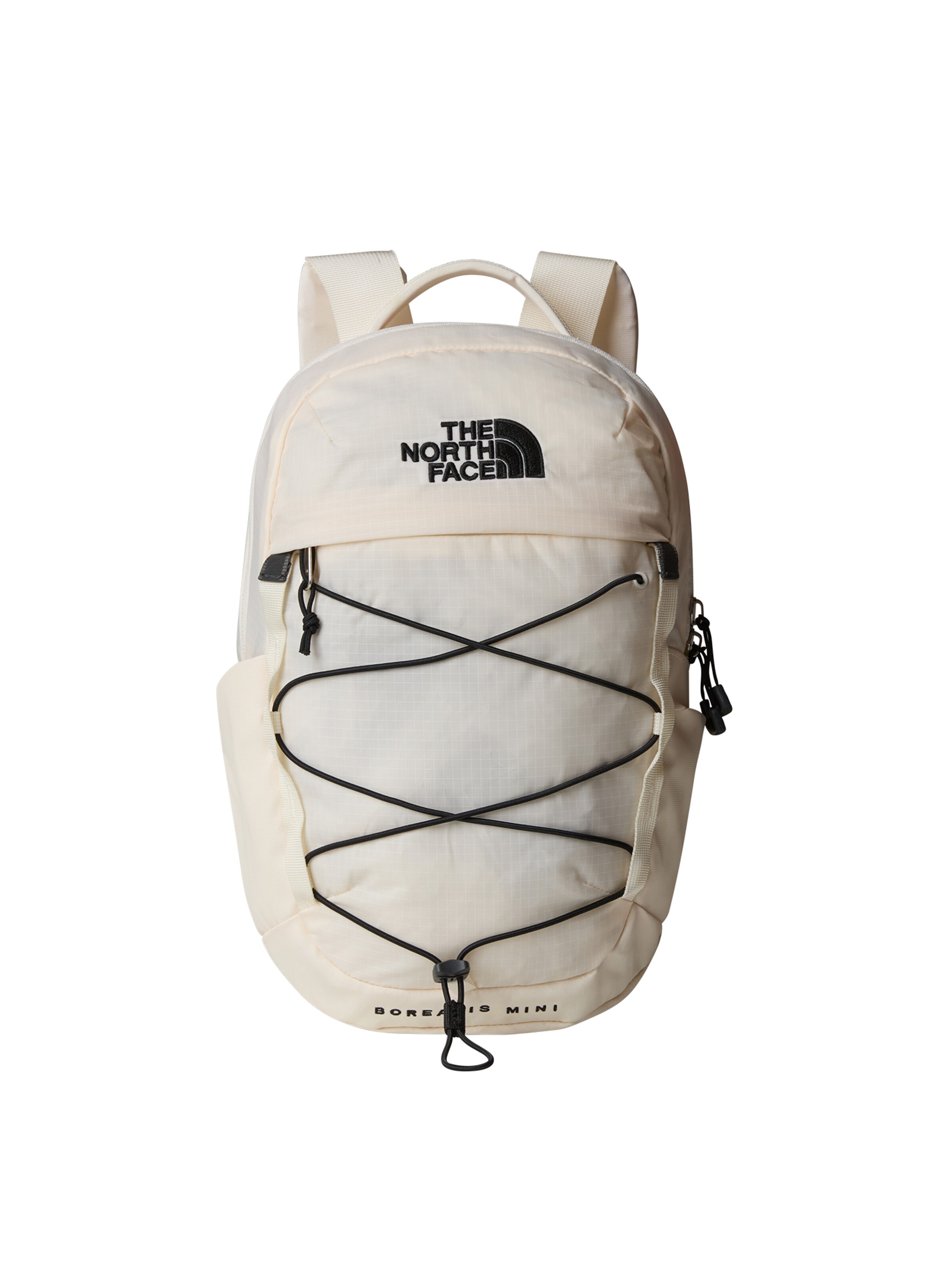 Cream colored north face backpack deals