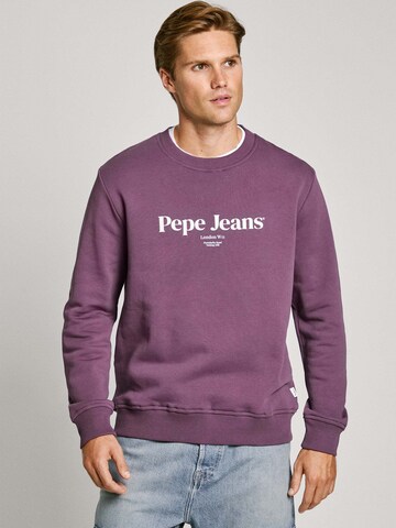 Sweat-shirt 'Dale' Pepe Jeans en violet : devant