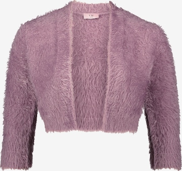 Vera Mont Knit Cardigan in Purple: front