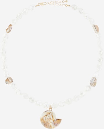 Lanțuri 'PCLINA' de la PIECES pe alb: față