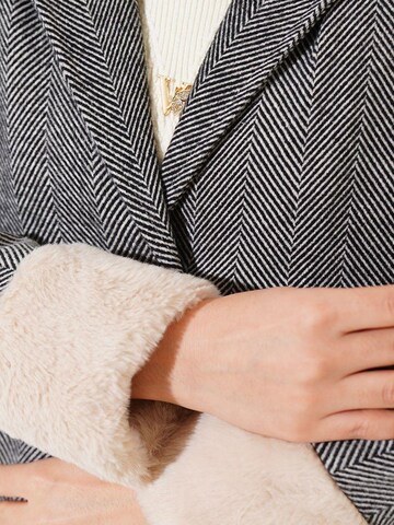 Bigdart - Sobretudo meia-estação em preto