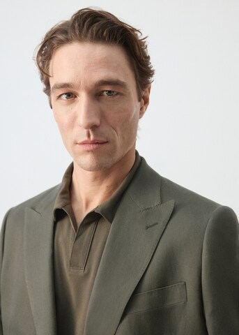 MANGO MAN Slim fit Suit Jacket 'Amalfic' in Green