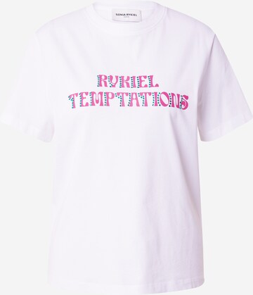 T-shirt Sonia Rykiel en blanc : devant