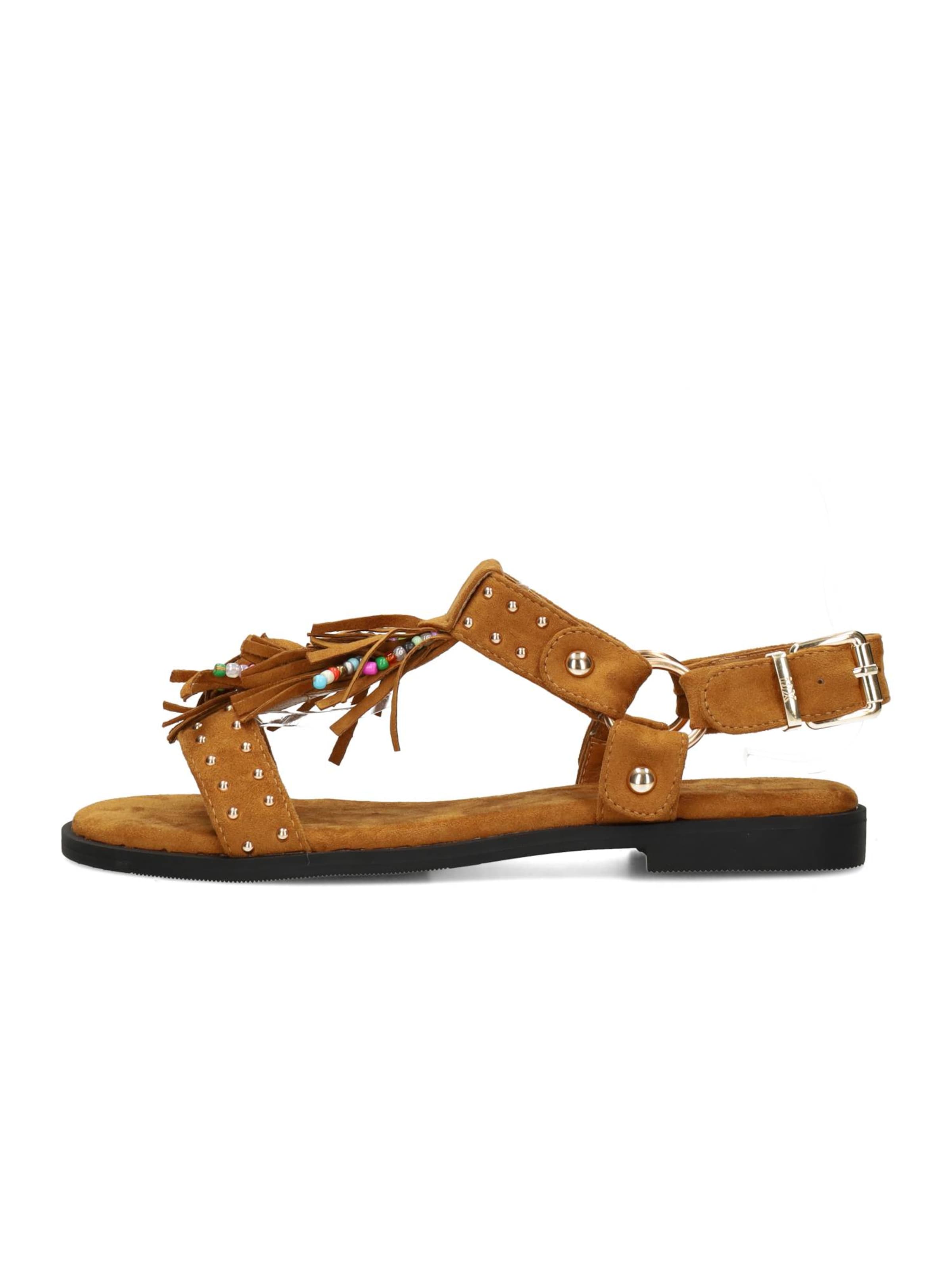 Sandales à lanières 'NATALIA ' POSH by Poelman en marron : devant