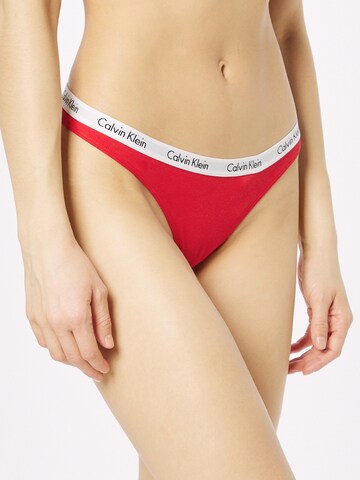 Calvin Klein Underwear Stringi 'CAROUSEL' w kolorze czerwony: przód