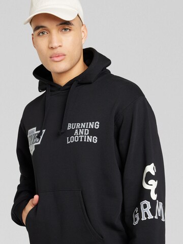 Grimey Sweatshirt 'CAUSING PANIC' in Black