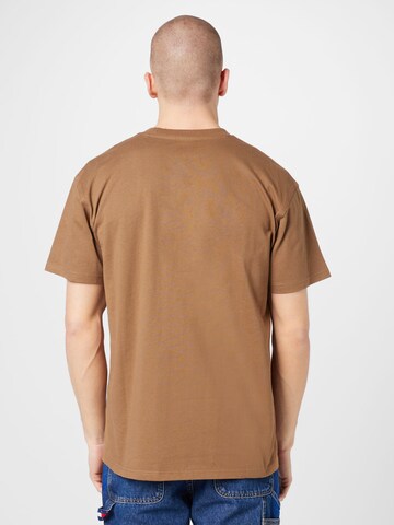 Carhartt WIP Tričko 'American Script' – hnědá