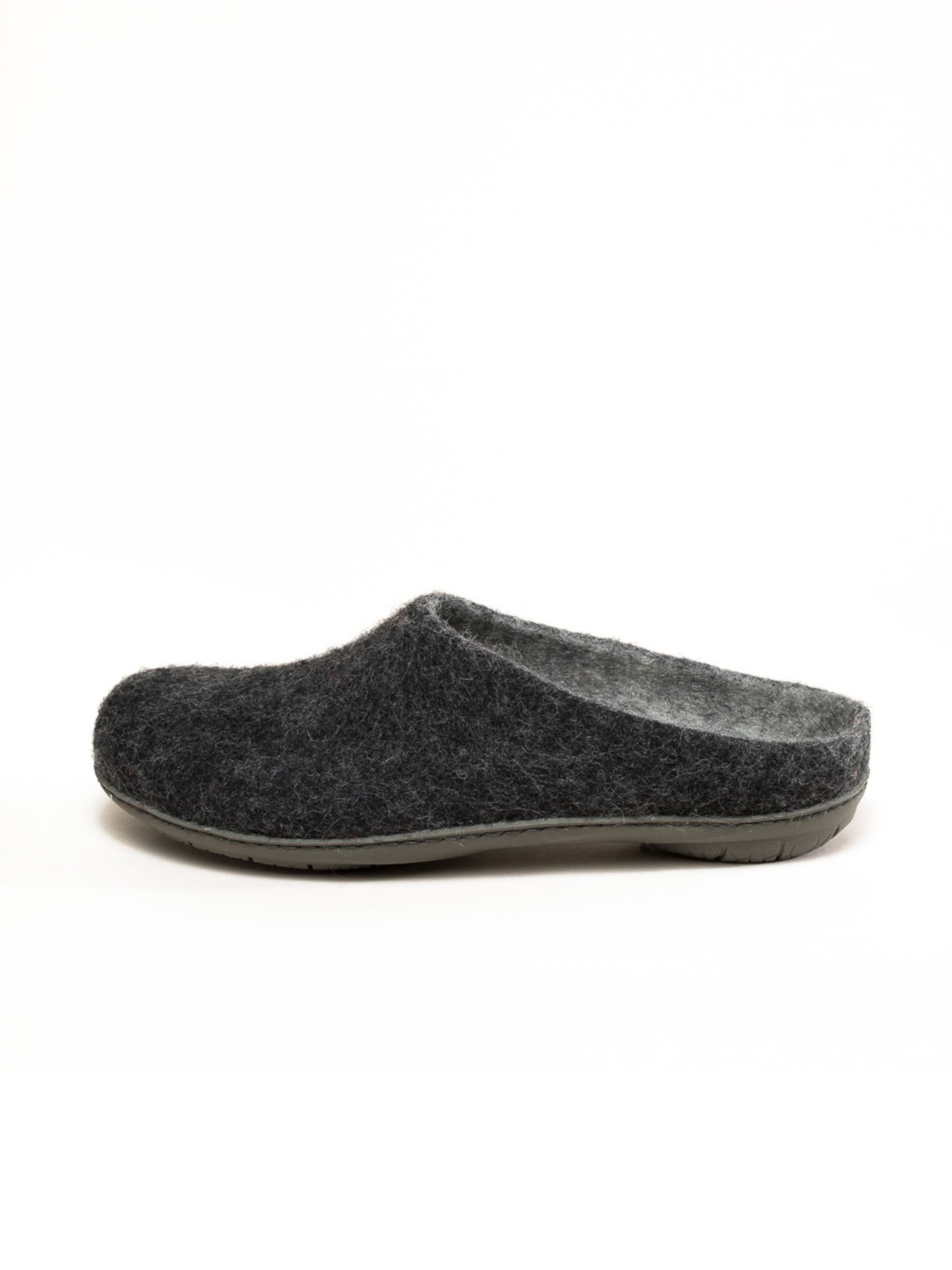 MagicFelt Hausschuh 'Filzpantoffel Magicfelt 736'‌‌‌ in Grau: Vorderseite
