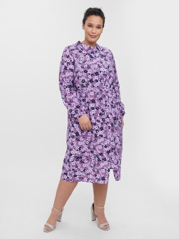 Vero Moda Curve Shirt Dress 'Taylor' in Purple