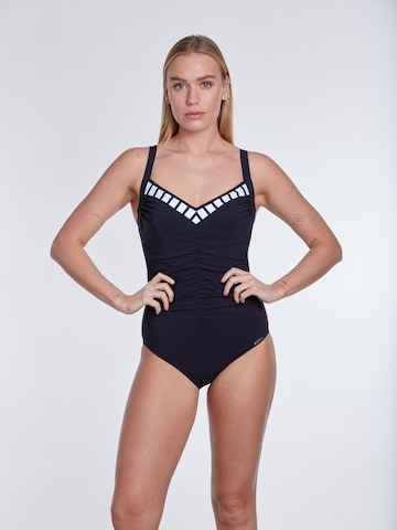 SUNFLAIR Μπουστάκι Ολόσωμο μαγιό σε μπλε: μπροστά