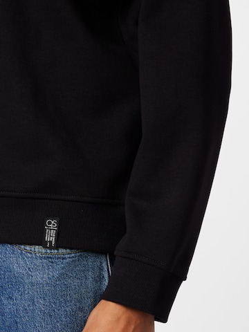 QS Sweatshirt in Schwarz