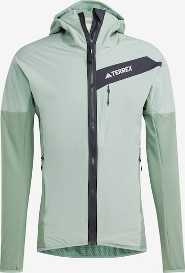 ADIDAS TERREX Veste en polaire fonctionnelle 'Techrock' en menthe / vert pastel / noir, Vue avec produit