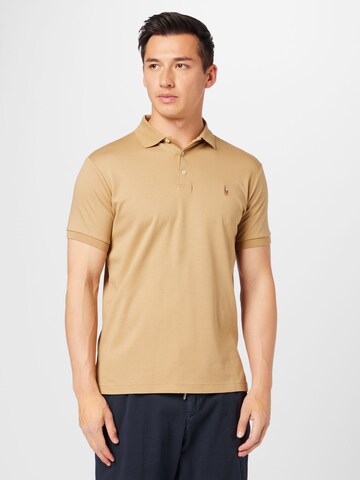 T-Shirt Polo Ralph Lauren en beige : devant