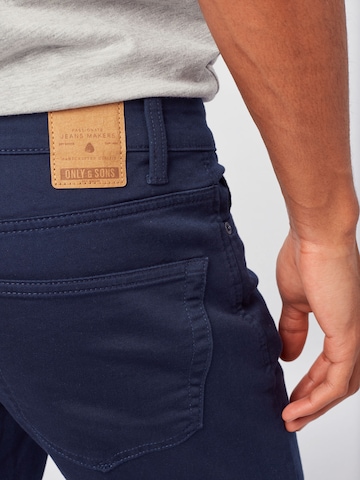 Only & Sons Slimfit Jeans 'Loom Life' in Blau