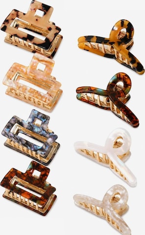 Emilie collection Hair jewelry '8x Haarklem mini' in Mixed colours: front