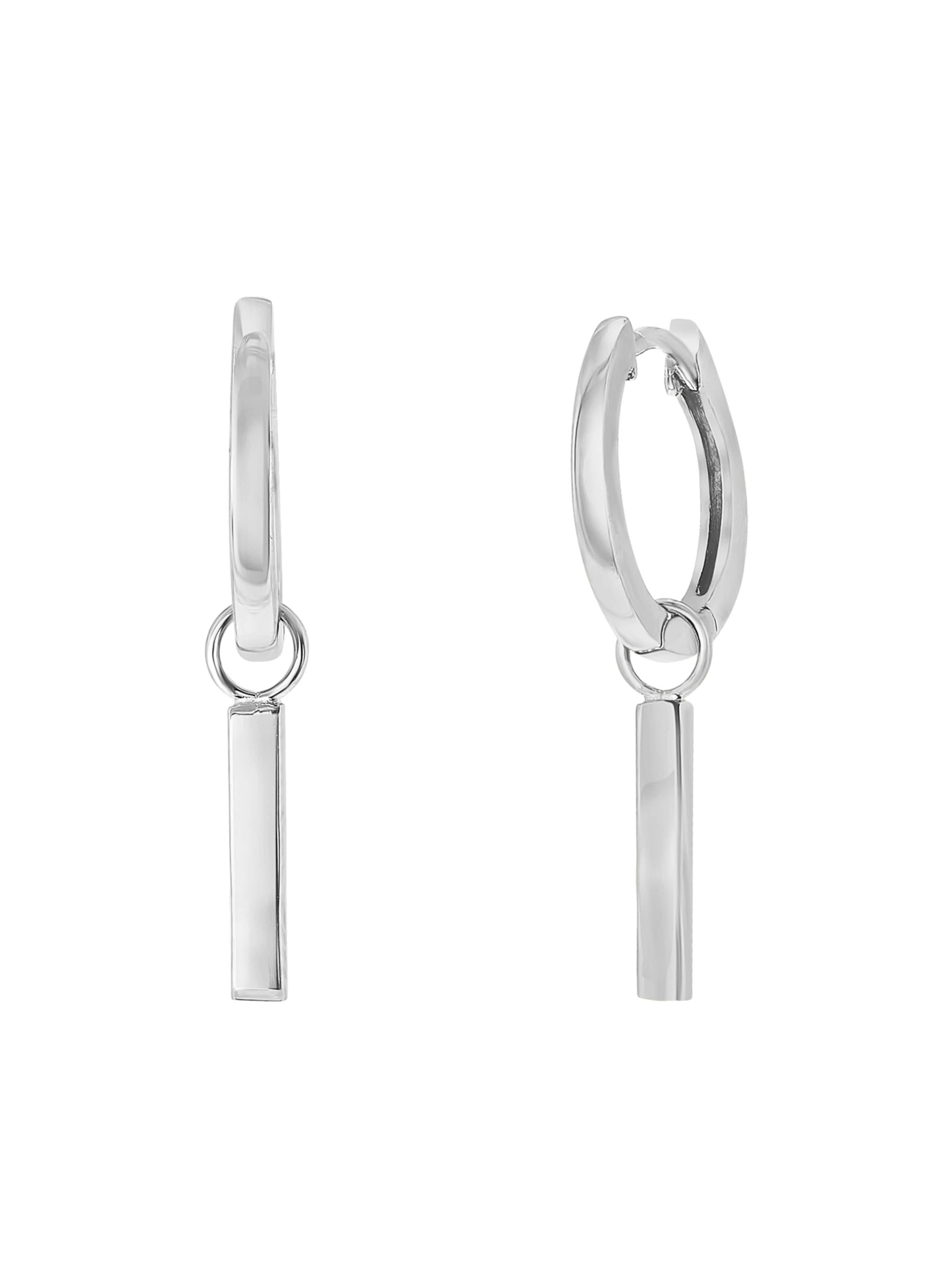 Boucles d'oreilles Lucardi en argent : devant