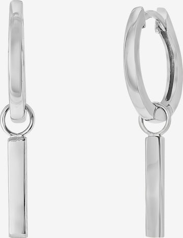 Boucles d'oreilles Lucardi en argent : devant