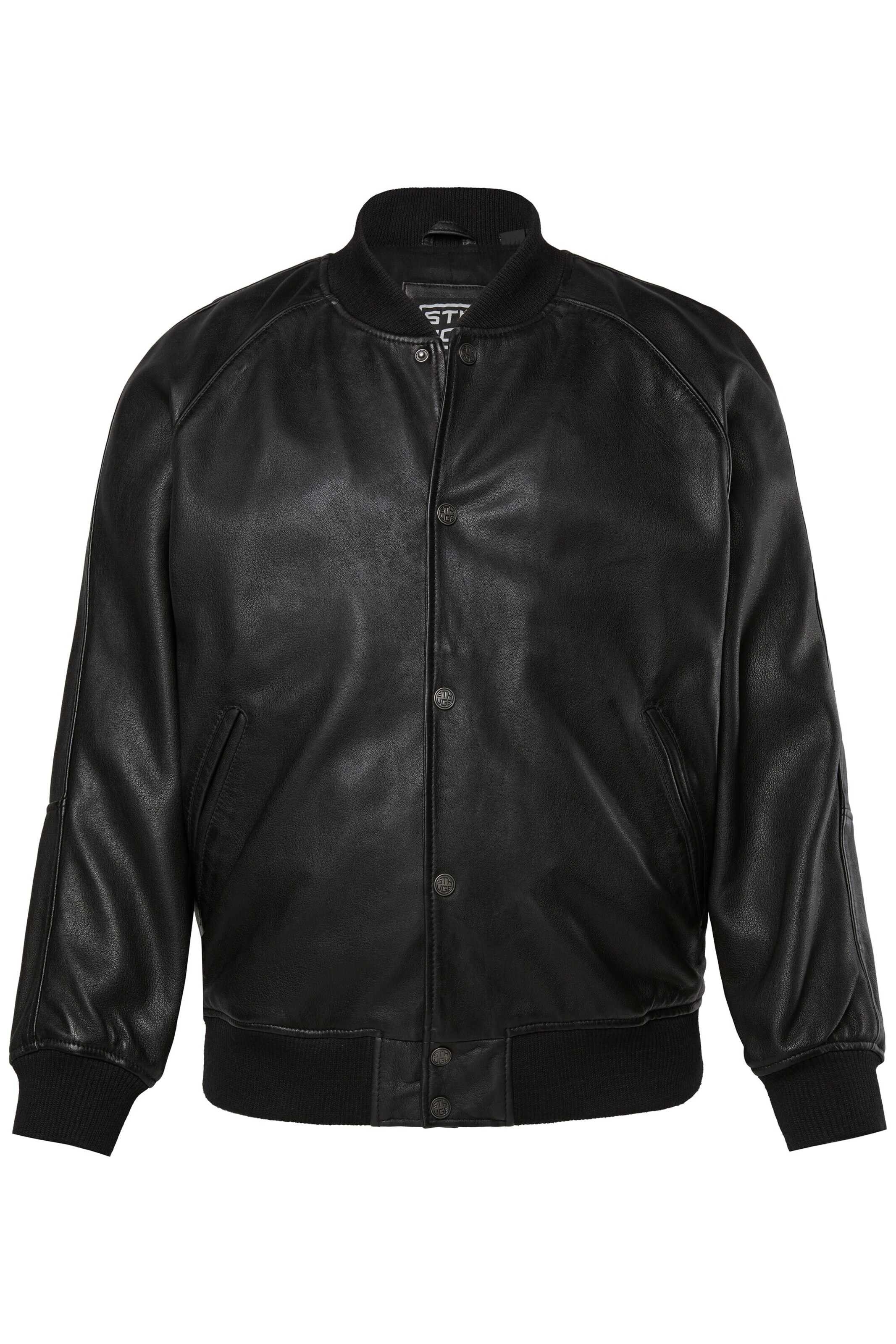 STHUGE Between-season jacket in Black: front