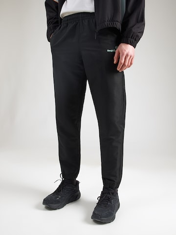 Sergio Tacchini Tapered Παντελόνι 'CARSON 021' σε μαύρο: μπροστά