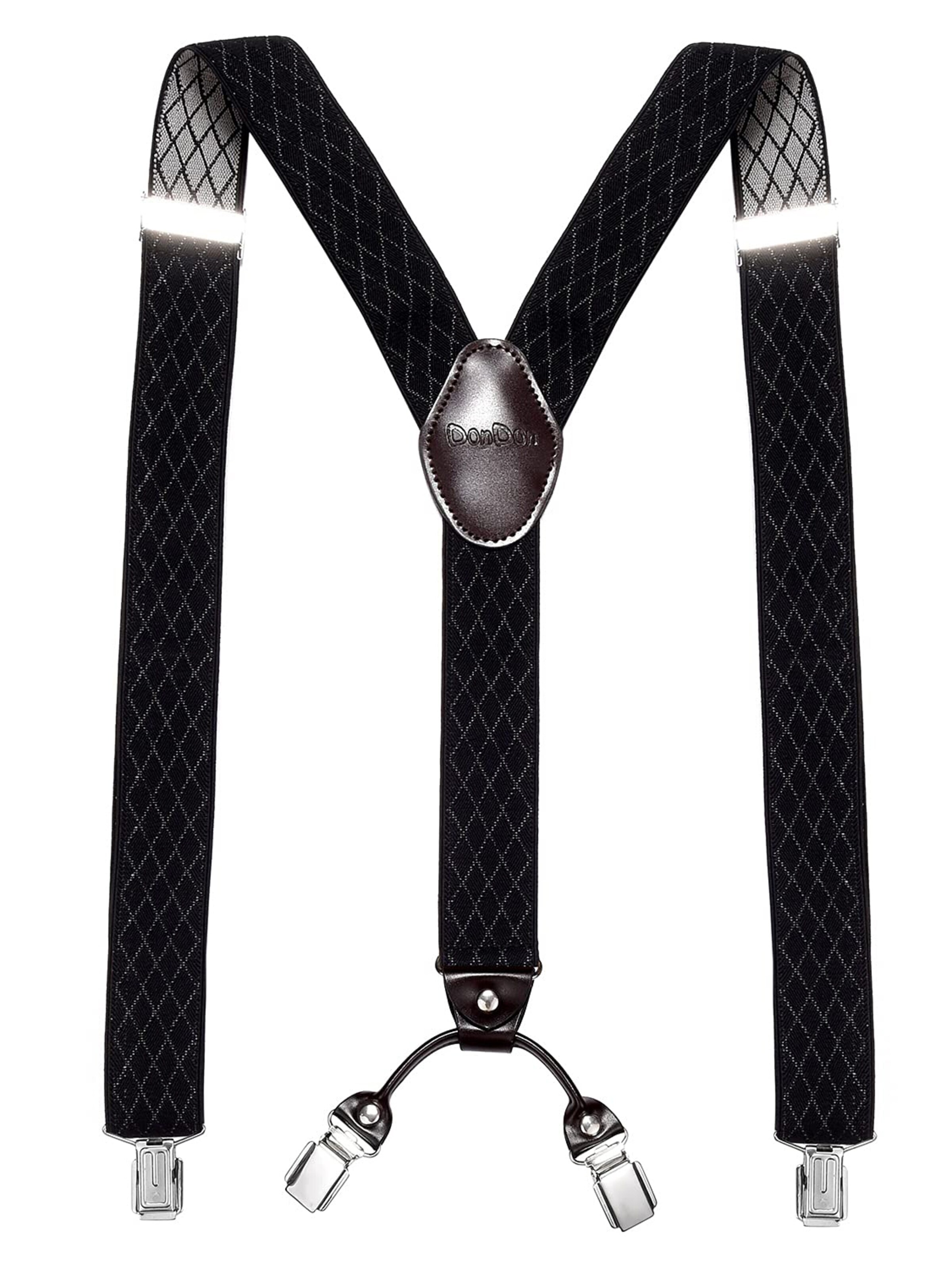 DonDon Suspenders in Purple: front