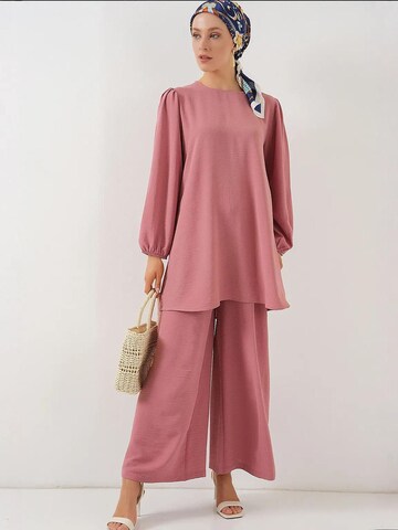 Bigdart - Calças de fato em rosa: frente