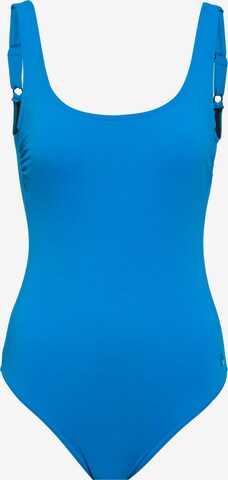 SUNFLAIR Bralette Swimsuit in Blue: front