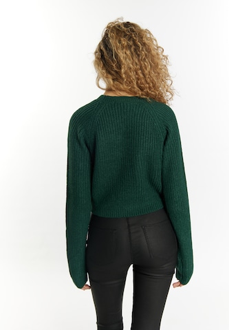 MYMO Пуловер 'Blonda' в зелено