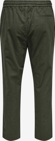 Regular Pantalon 'Linus' Only & Sons en vert