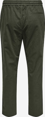 Regular Pantalon 'Linus' Only & Sons en vert