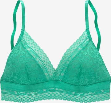 VIVANCE Triangle Bra in Green: front