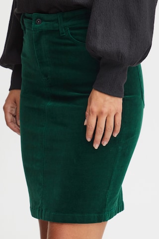PULZ Jeans Skirt 'Mila' in Green