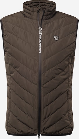 Gilet EA7 Emporio Armani en gris : devant