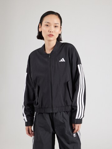 Veste de sport 'Essentials' ADIDAS SPORTSWEAR en noir : devant