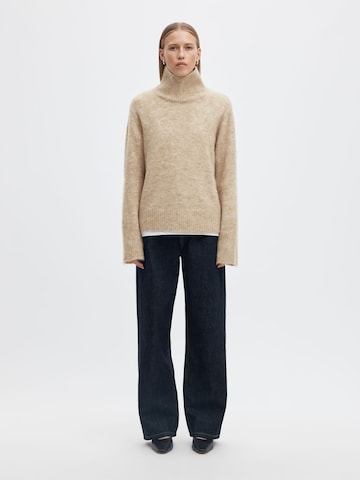 SELECTED - Jersey en beige