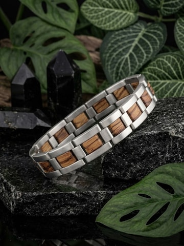 Holzwerk Armband 'IDASEE' in Zilver