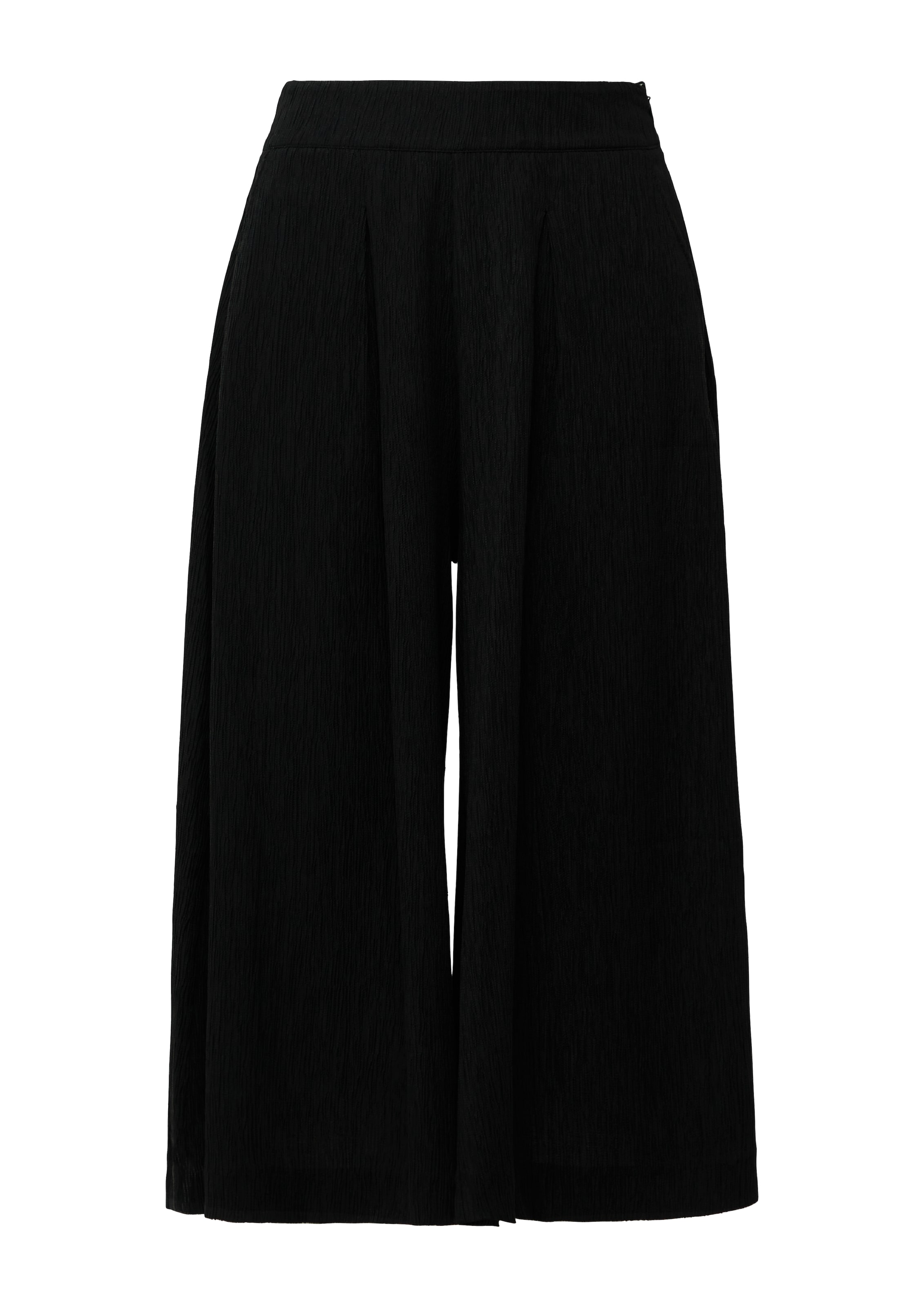 Wide Leg Pantalon s.Oliver BLACK LABEL en noir : devant