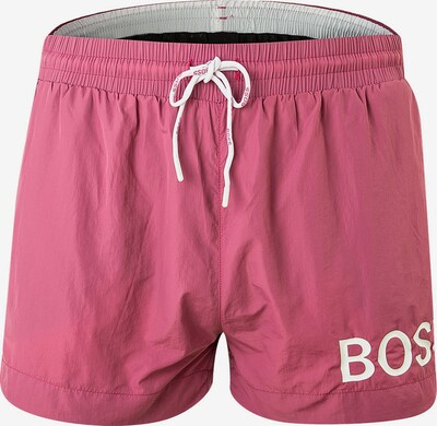 BOSS Casual Badeshorts in pink / weiß, Produktansicht