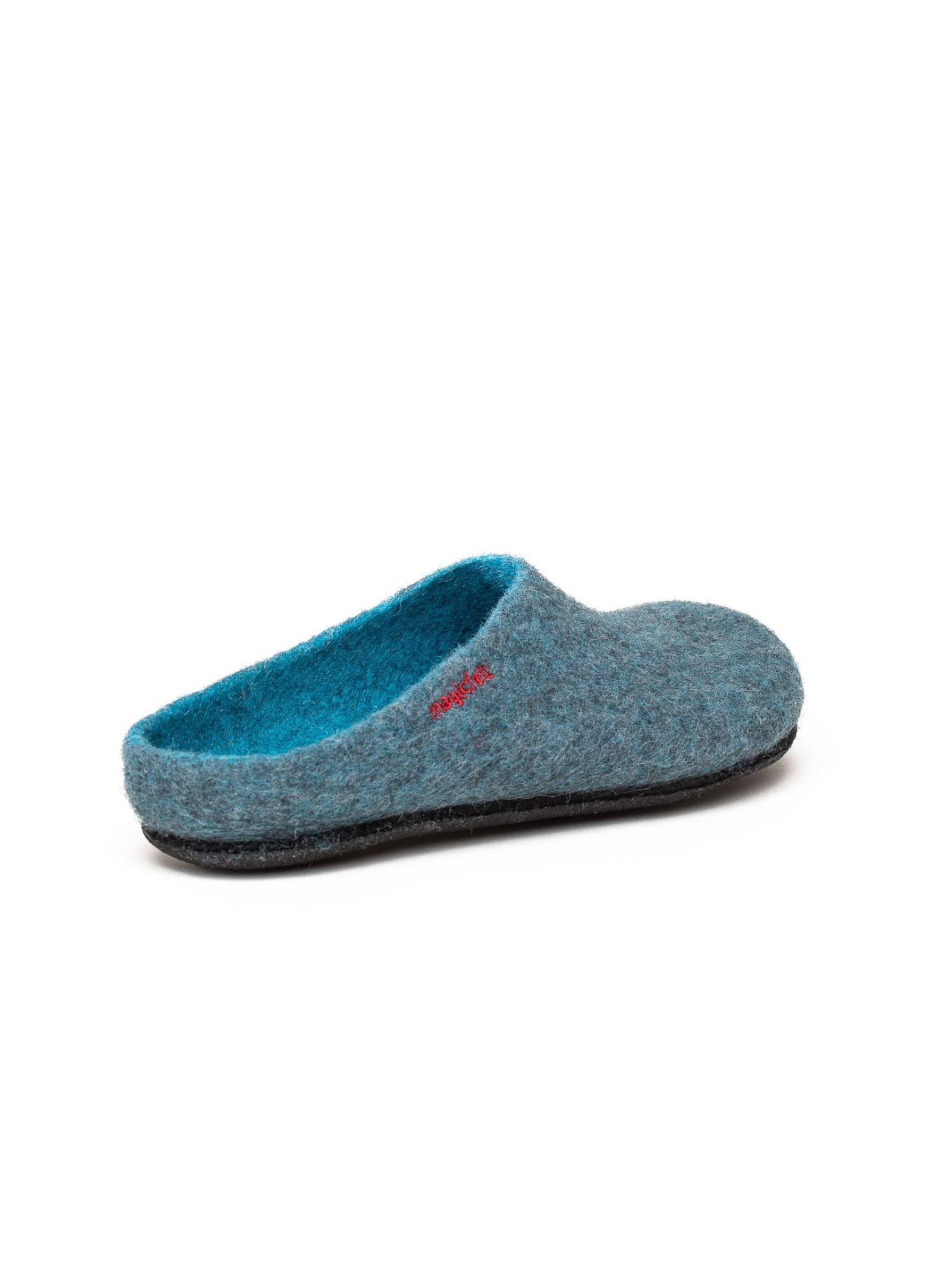 MagicFelt Slippers 'Filzpantoffel Magicfelt 709' in Blue