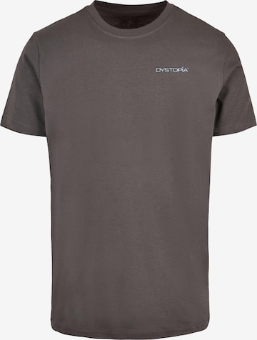 Mister Tee T-Shirt 'Dystopia' in Grau: Vorderseite