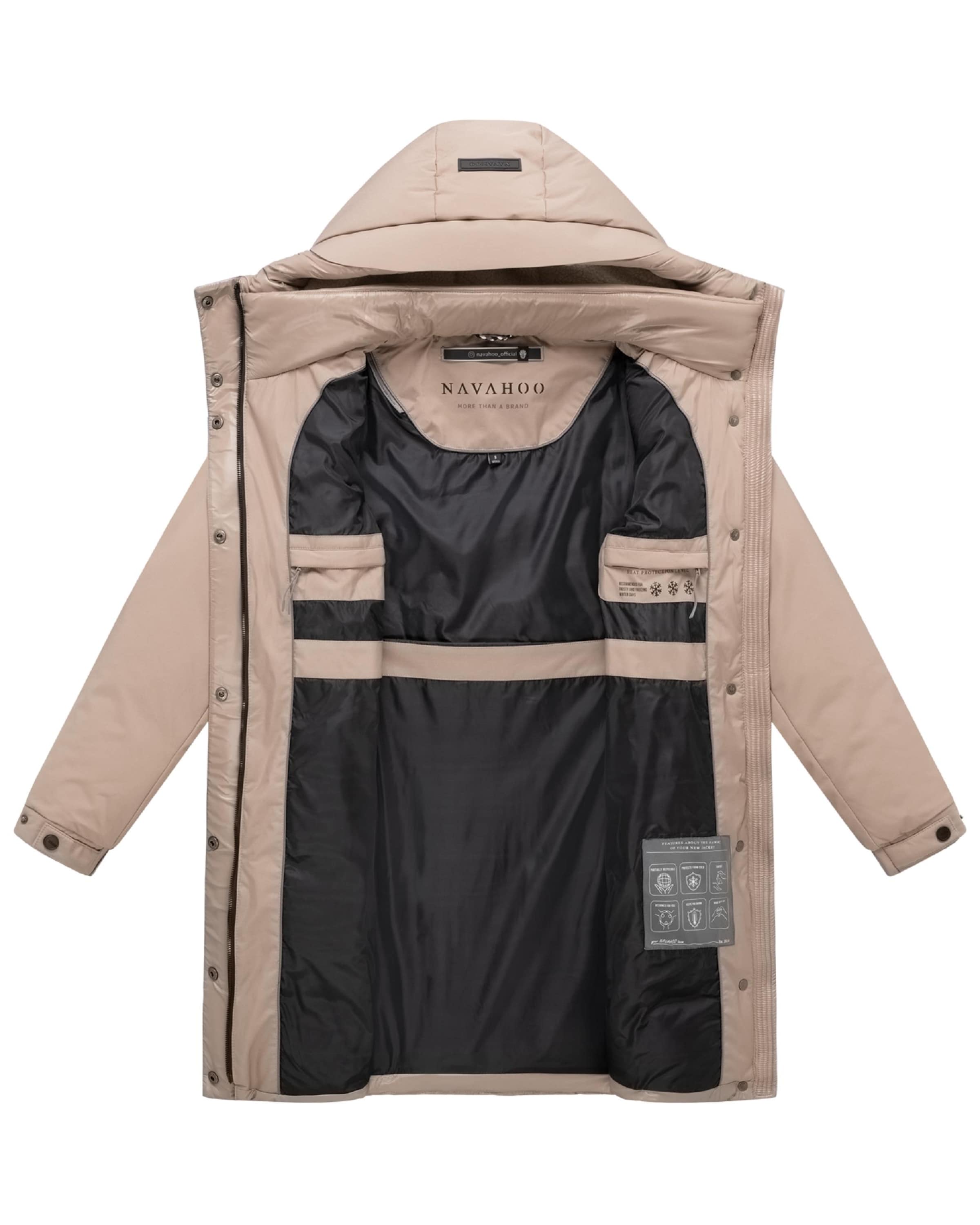 NAVAHOO Wintermantel in Beige