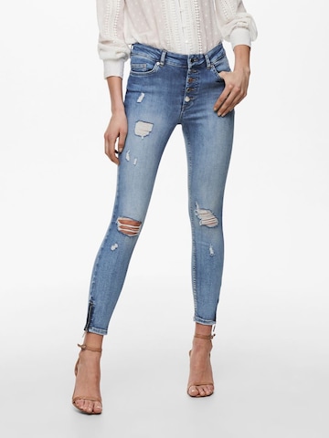 Only Tall Skinny Jeans 'Bobby Life' in Blauw: voorkant