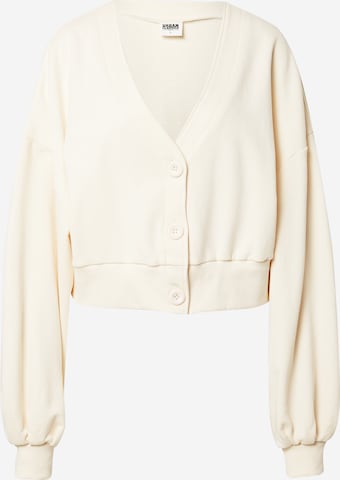 Veste de survêtement Urban Classics en beige : devant