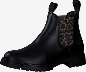 TAMARIS - Botas Chelsea en negro: frente