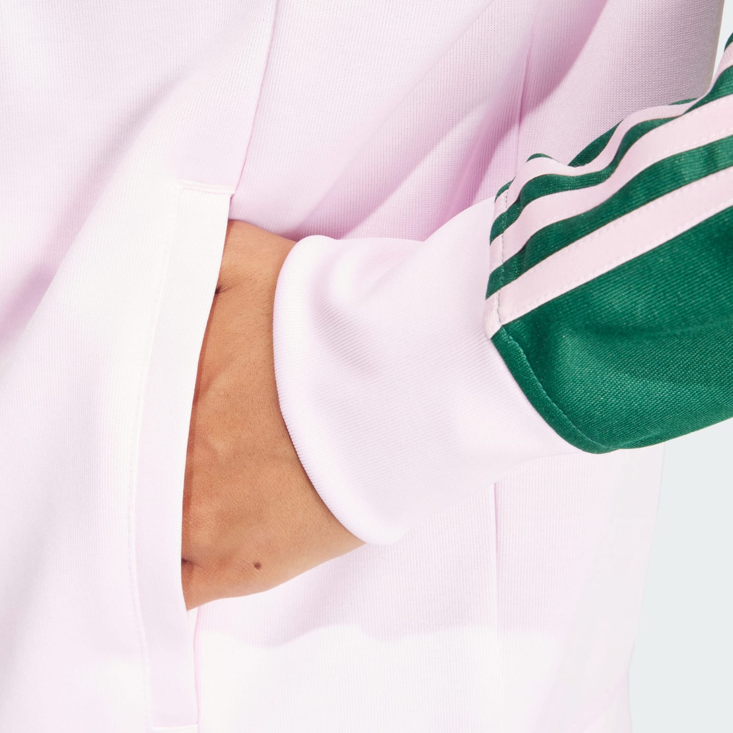 Pink and green adidas jacket discount