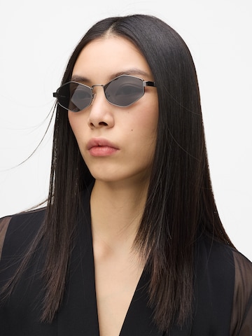 Occhiali da sole ' MONOGRAM LOGO ' di Karl Lagerfeld in grigio: frontale