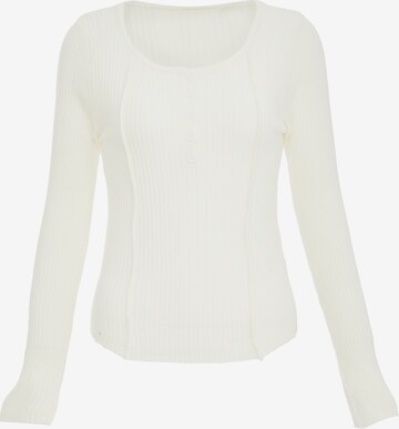 IPARO Sweater in White: front